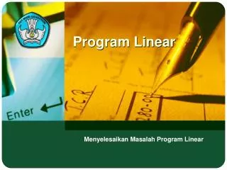 Program Linear