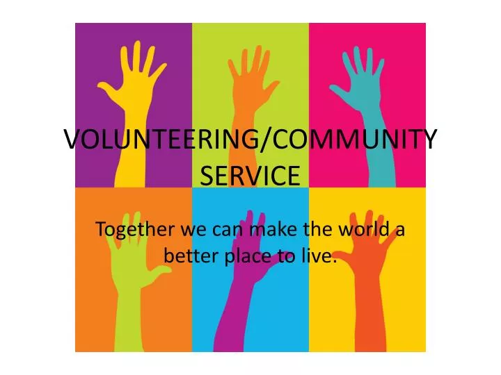 volunteering community service