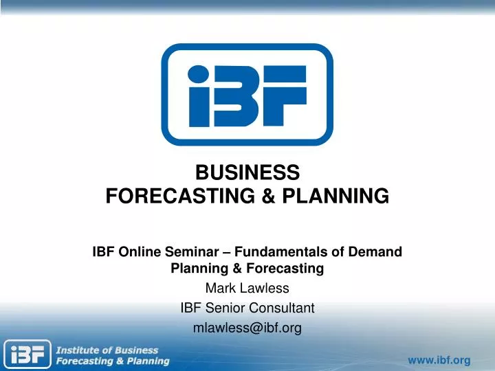 business forecasting planning