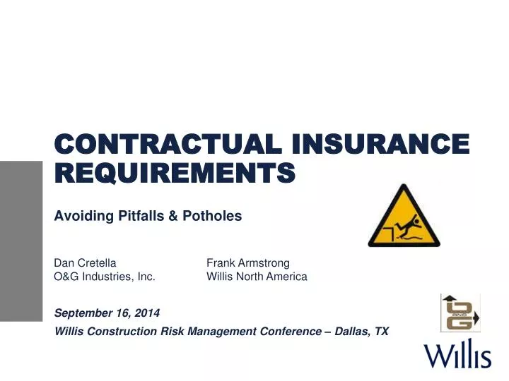 contractual insurance requirements