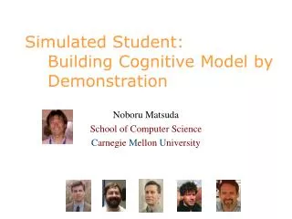 Simulated Student: Building Cognitive Model by Demonstration