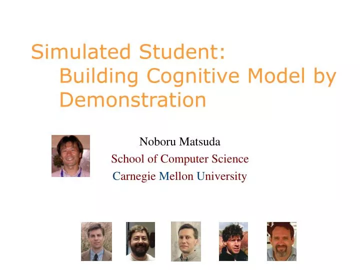 simulated student building cognitive model by demonstration
