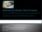 Quick and Effective Professional Development for Early Childhood Teachers - slide 1