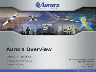 Aurora Overview