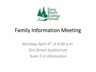 Family Information Meeting