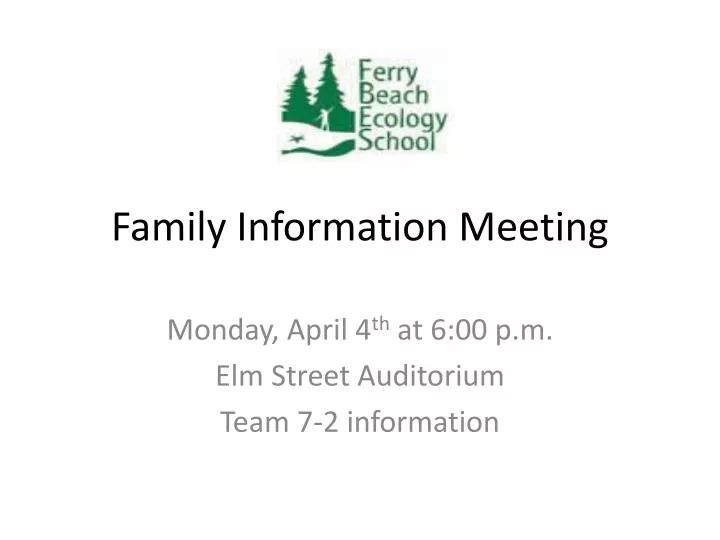 family information meeting