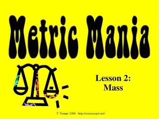 lesson 2 mass