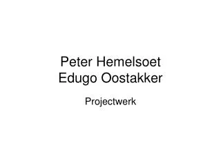 peter hemelsoet edugo oostakker