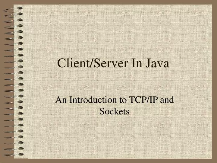 client server in java