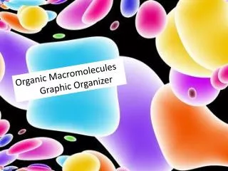 Organic Macromolecules Graphic Organizer