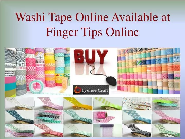washi tape online available at finger tips online
