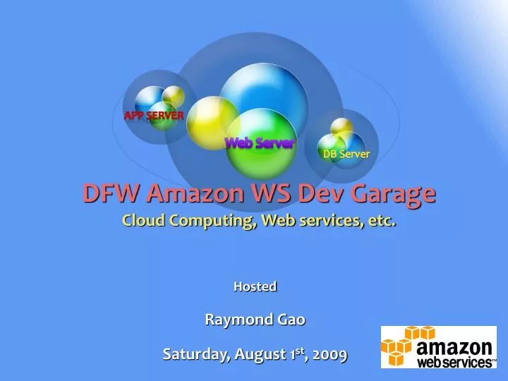 dfw amazon ws dev garage cloud computing web services etc