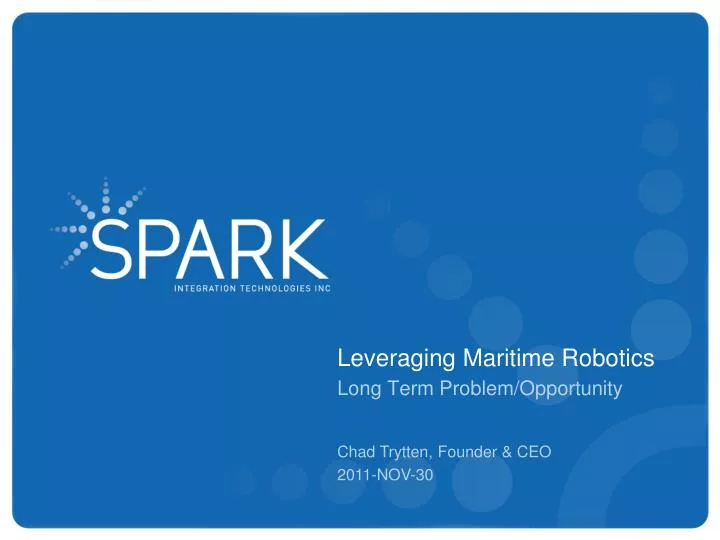 leveraging maritime robotics