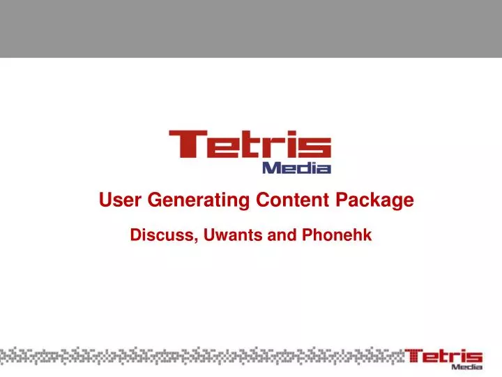 user generating content package