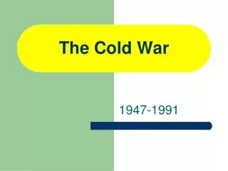 The Cold War