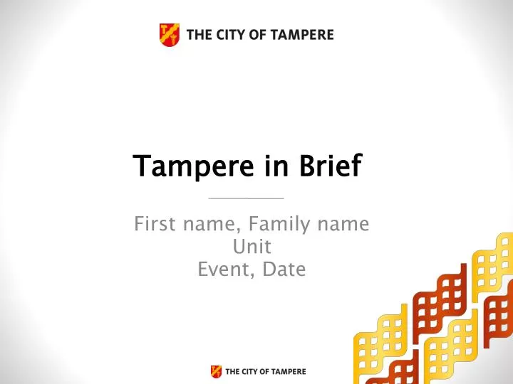 tampere in brief