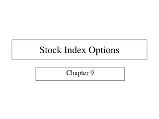 Stock Index Options