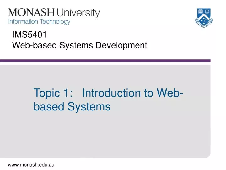 ims5401 web based systems development