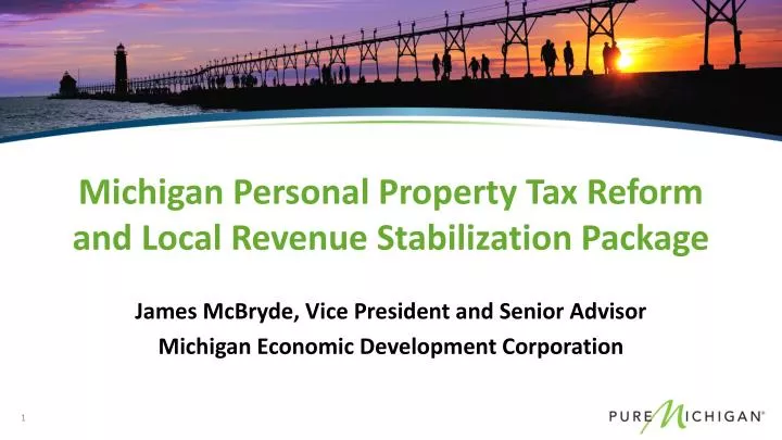 michigan personal property tax reform and local revenue stabilization package