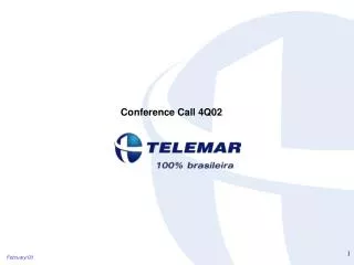 Conference Call 4Q02