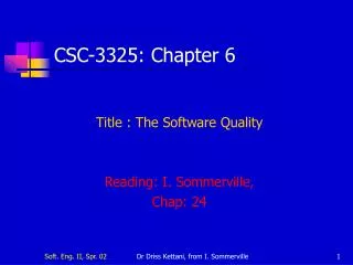 CSC-3325: Chapter 6