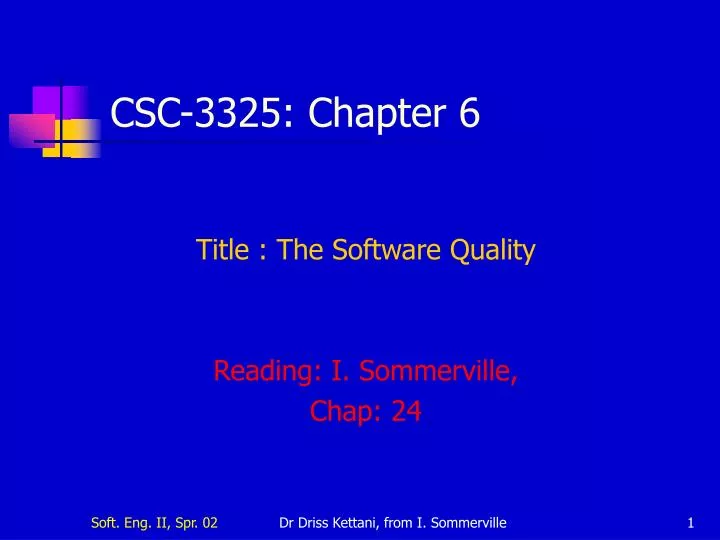 csc 3325 chapter 6