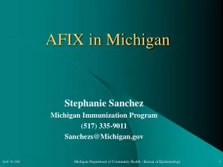 AFIX in Michigan