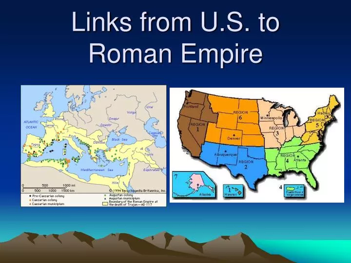 links from u s to roman empire