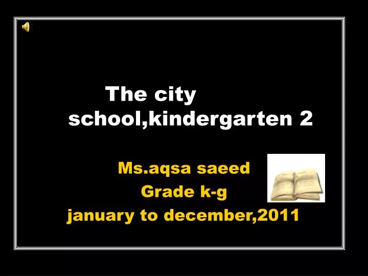 the city school kindergarten 2