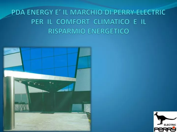 pda energy e il marchio di perry electric per il comfort climatico e il risparmio energetico
