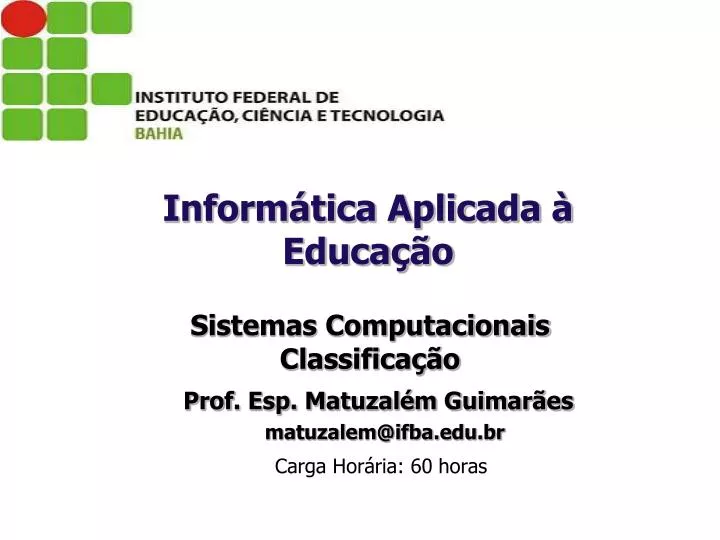 inform tica aplicada educa o