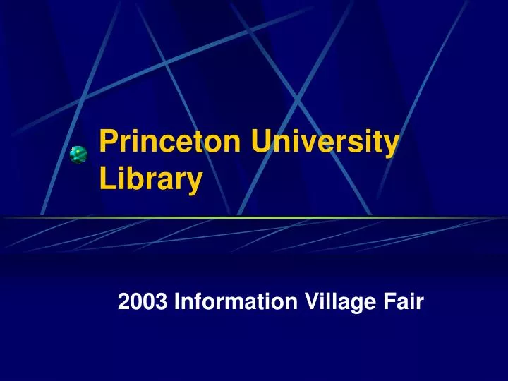 princeton university library