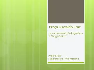 pra a oswaldo cruz