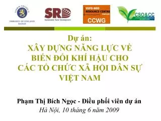 d n x y d ng n ng l c v bi n i kh h u cho c c t ch c x h i d n s vi t nam
