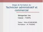 Stage de formation du Technicien administratif et commercial - slide 1