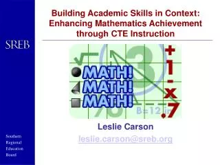 Building Academic Skills in Context: Enhancing Mathematics Achievement through CTE Instruction