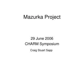 Mazurka Project