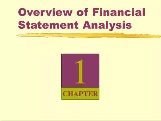 Overview of Financial Statement Analysis