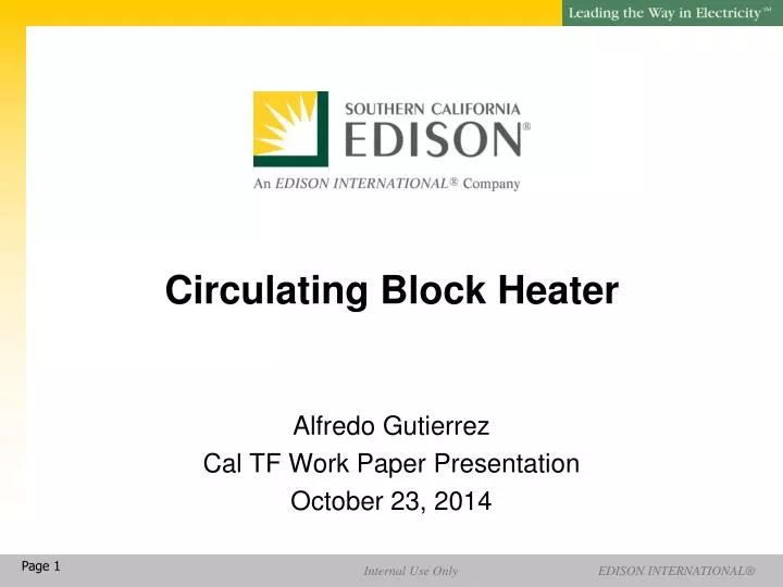 circulating block heater