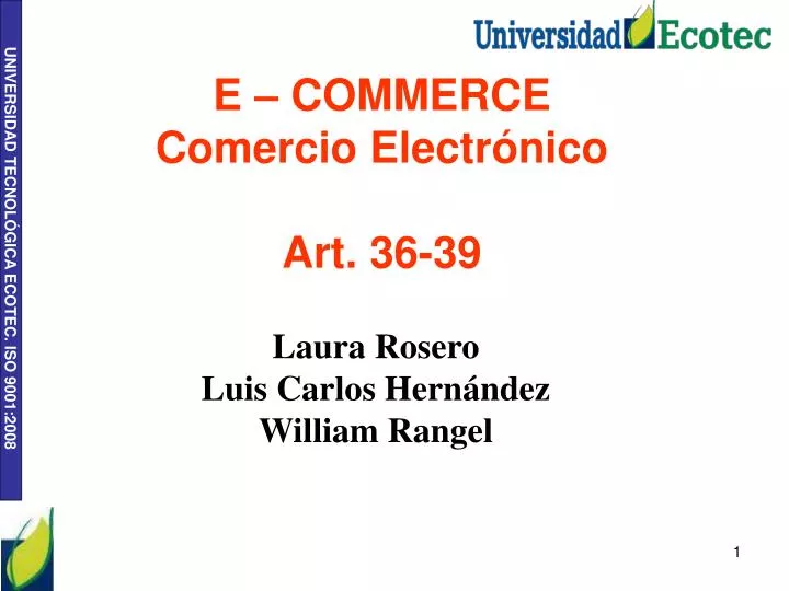 e commerce comercio electr nico art 36 39