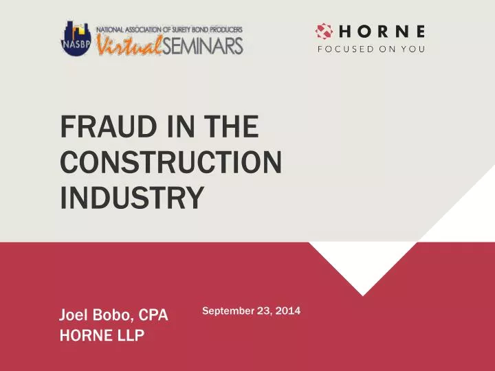 fraud in the construction industry