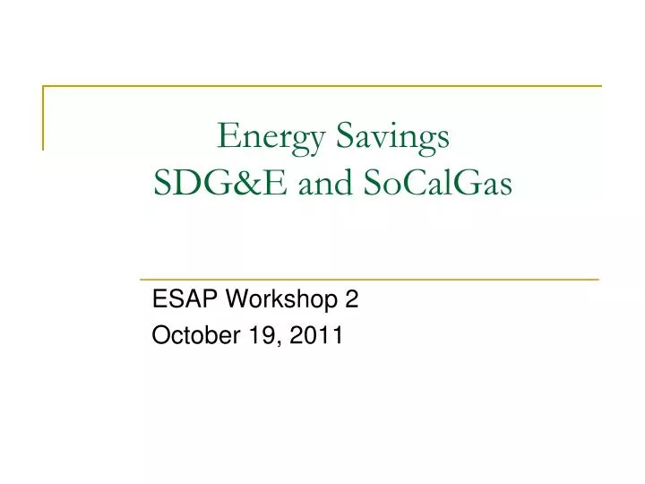 energy savings sdg e and socalgas