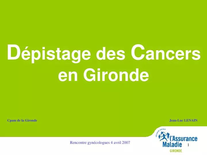 d pistage des c ancers en gironde