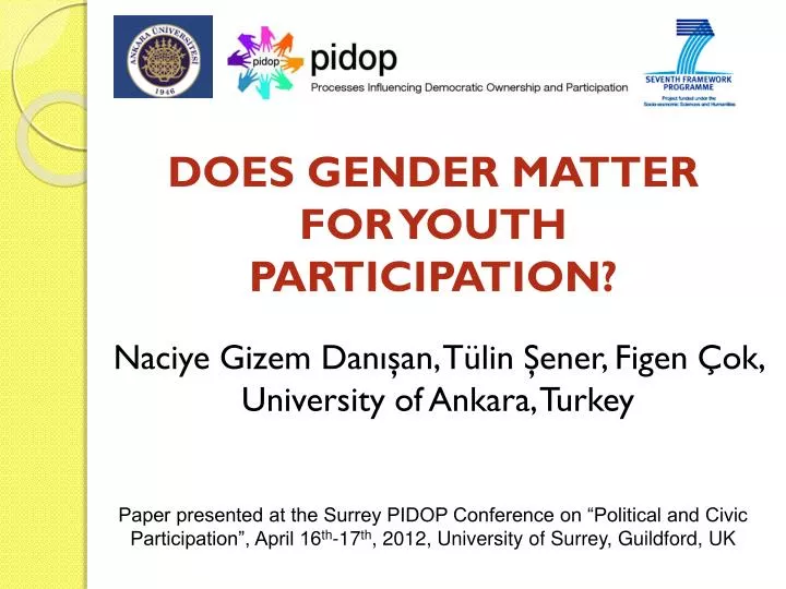 does gender matter for youth participation