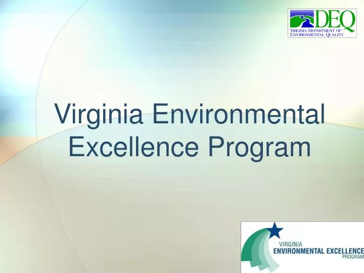 virginia environmental excellence program