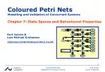 Coloured Petri Nets Modelling and Validation of Concurrent Systems - slide 1