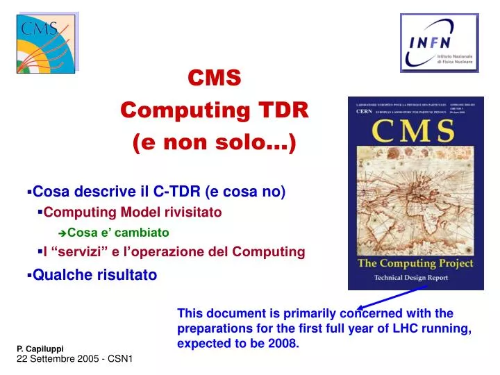 cms computing tdr e non solo