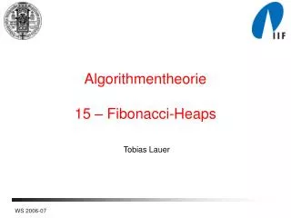 algorithmentheorie 15 fibonacci heaps