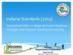 Indiana Standards (2014) - slide 1