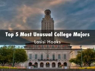 Top 5 Most Unusual College Majors